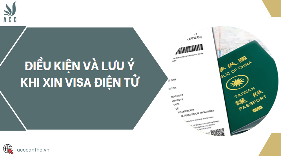 Điều kiện và lưu ý khi xin visa điện tử
