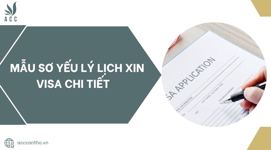 Mẫu sơ yếu lý lịch xin Visa chi tiết