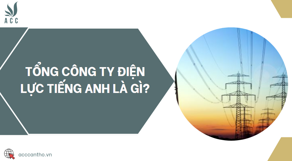 Tổng công ty điện lực tiếng Anh là gì?