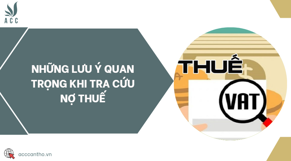 Những lưu ý quan trọng khi tra cứu nợ thuế