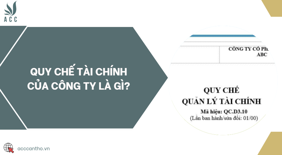 Quy chế tài chính của công ty là gì?