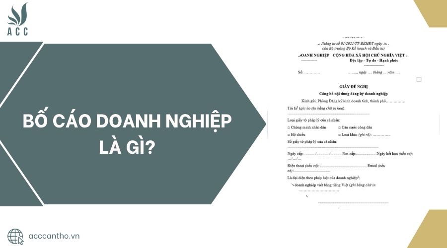Bố cáo doanh nghiệp là gì?