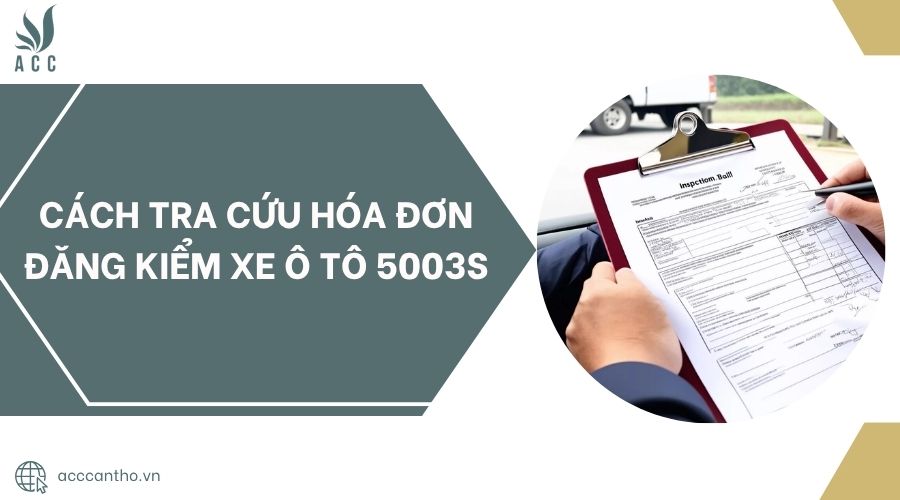 Cách tra cứu hóa đơn đăng kiểm xe ô tô 5003s