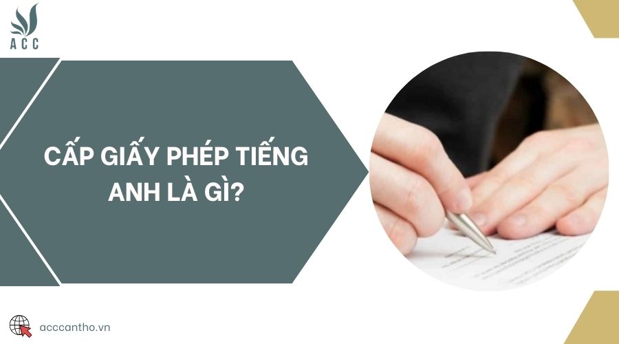 Cấp giấy phép tiếng Anh là gì?