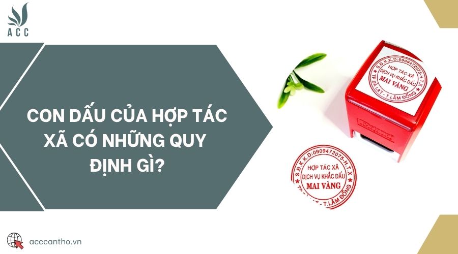 Con dấu của hợp tác xã có những quy định gì?