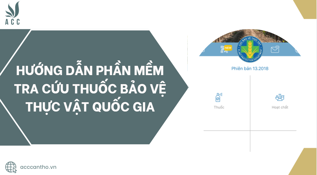 Hướng dẫn Phần mềm tra cứu thuốc bảo vệ thực vật quốc gia