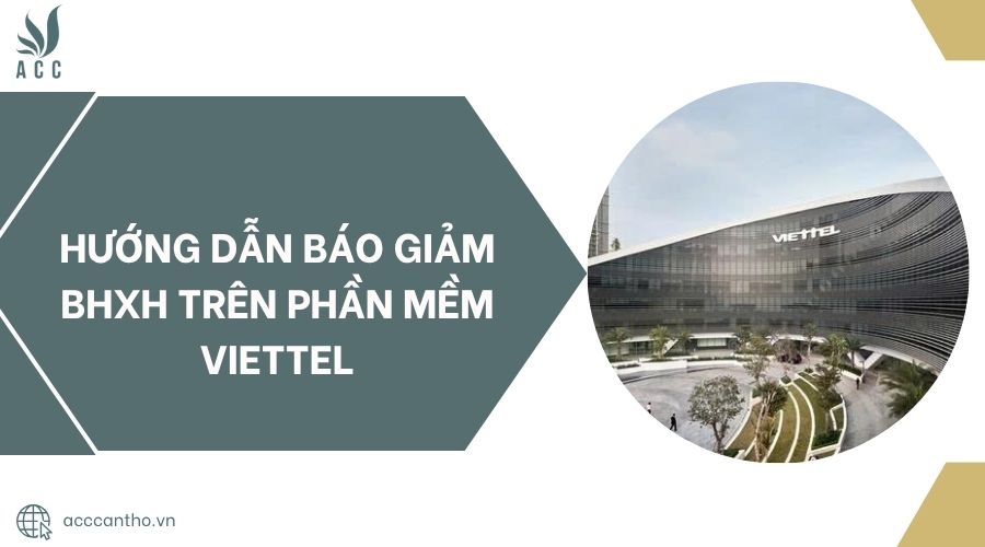 Hướng dẫn báo giảm BHXH trên phần mềm Viettel