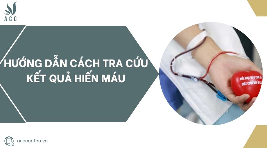 Hướng dẫn cách tra cứu kết quả hiến máu