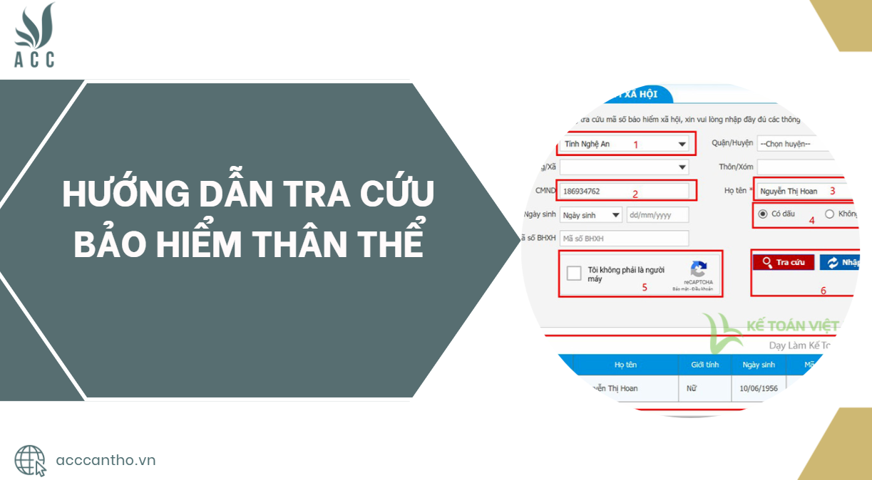 Hướng dẫn tra cứu bảo hiểm thân thể