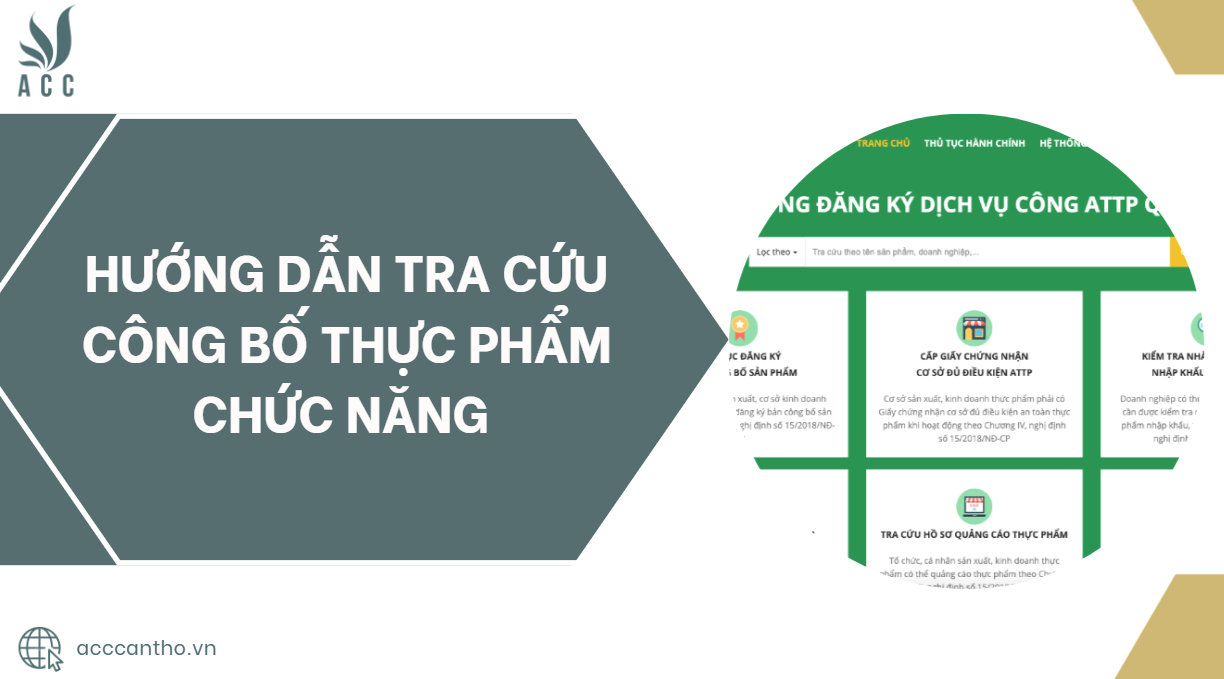 Hướng dẫn tra cứu công bố thực phẩm chức năng 