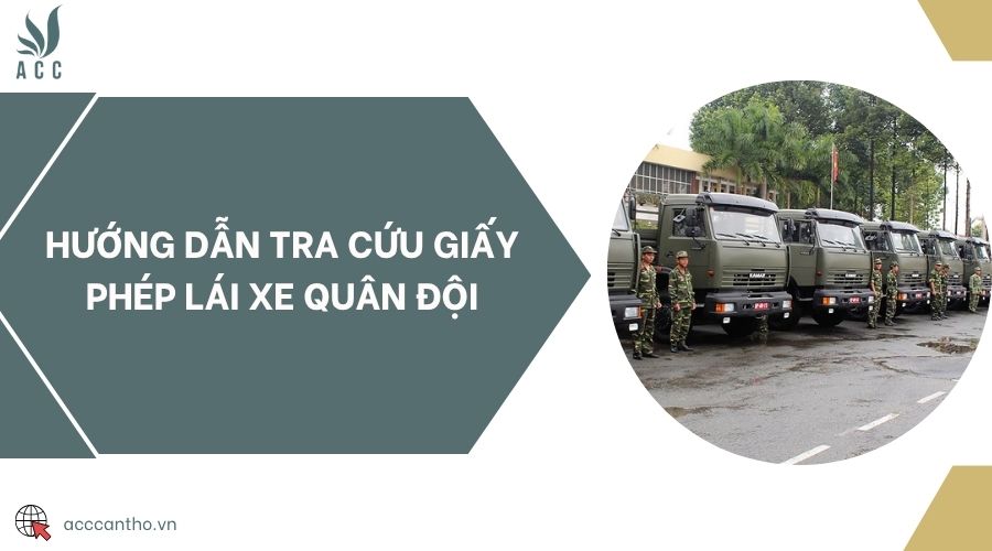 Hướng dẫn tra cứu giấy phép lái xe quân đội