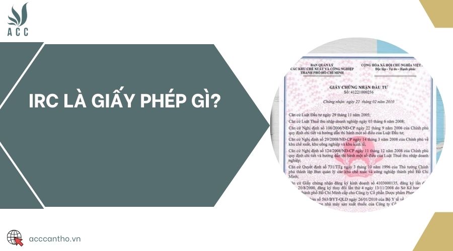 IRC là giấy phép gì?