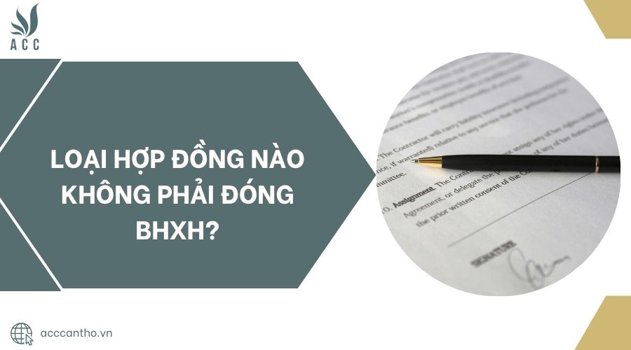 Loại hợp đồng nào không phải đóng BHXH?