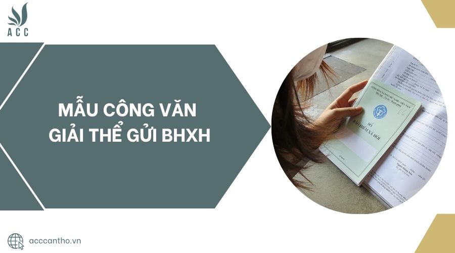 Mẫu Công văn Giải thể gửi BHXH