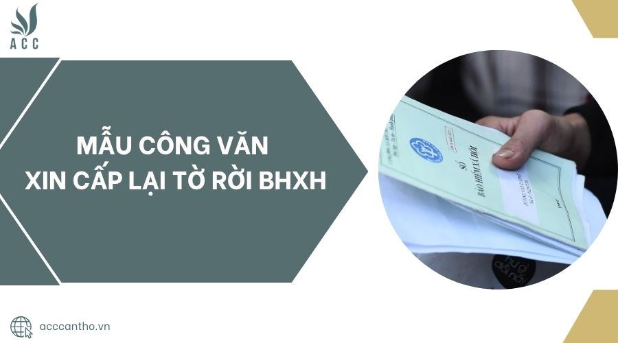 Mẫu công văn xin cấp lại tờ rời BHXH