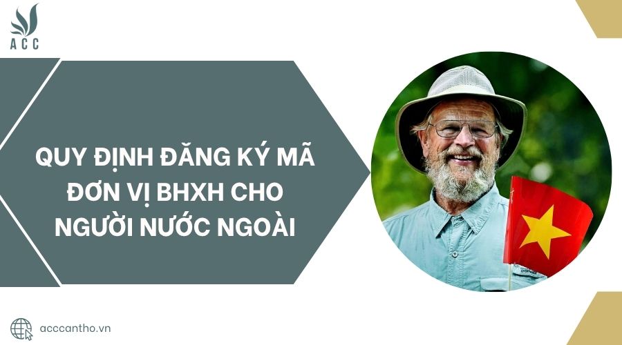 Quy định đăng ký mã đơn vị bhxh cho người nước ngoài