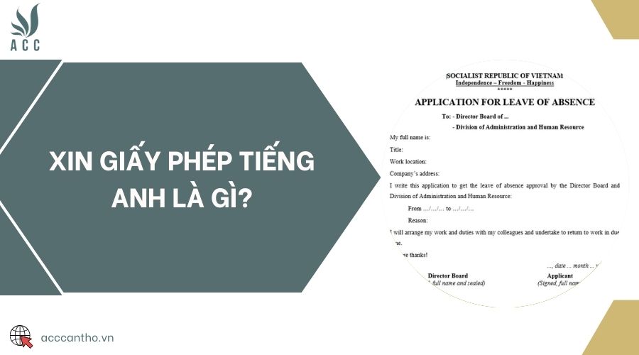 Xin giấy phép tiếng Anh là gì?