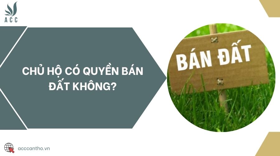 Chủ hộ có quyền bán đất không?