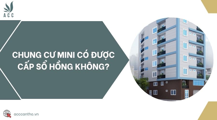 Chung cư mini có được cấp sổ hồng không?