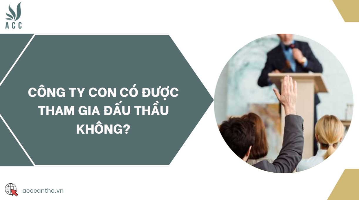 Công ty con có được tham gia đấu thầu không?