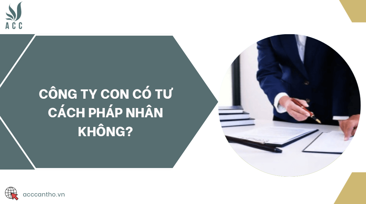 Công ty con có tư cách pháp nhân không?