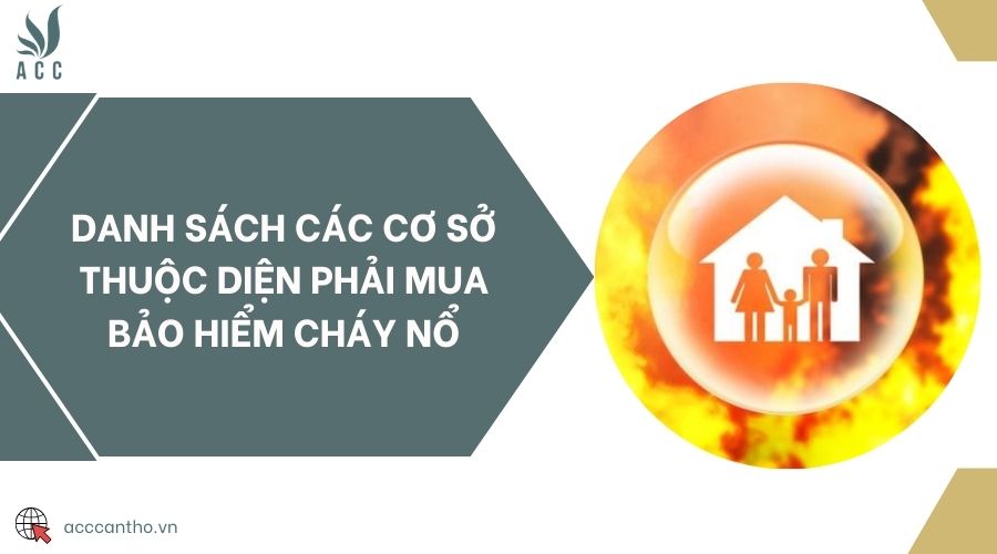 Danh sách các cơ sở thuộc diện phải mua bảo hiểm cháy nổ
