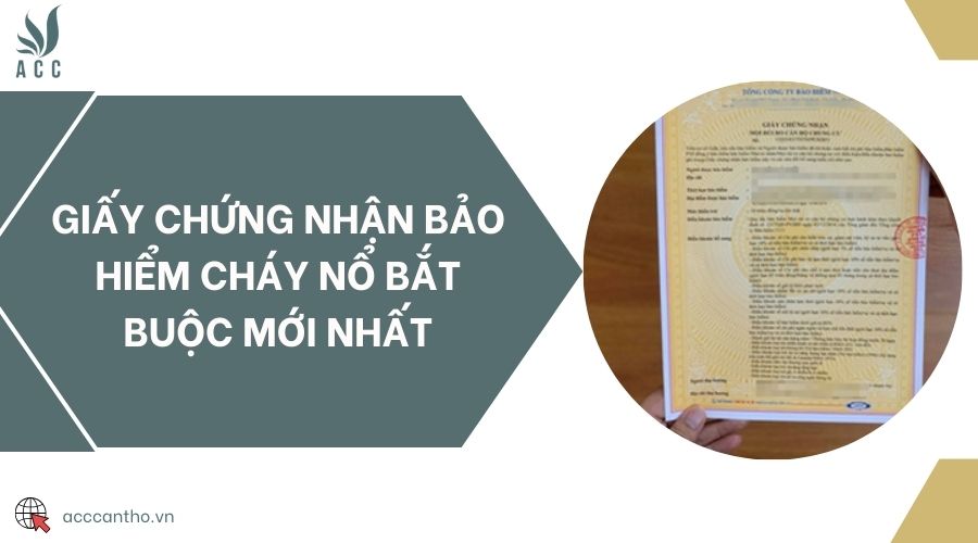 Giấy chứng nhận bảo hiểm cháy nổ bắt buộc mới nhất