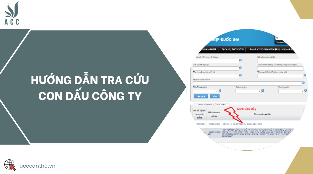 Hướng dẫn tra cứu con dấu công ty