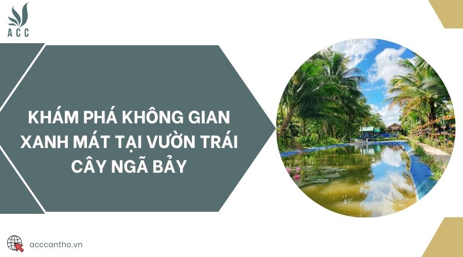 Khám phá không gian xanh mát tại vườn trái cây Ngã Bảy