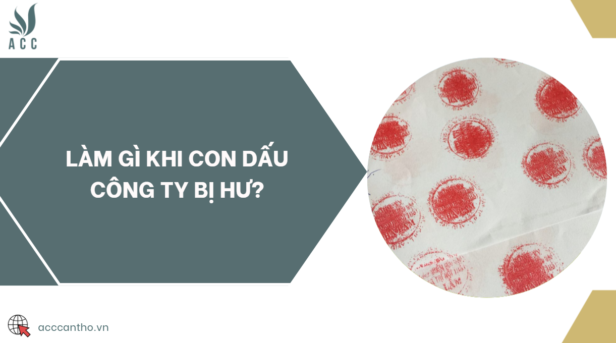 Làm gì khi con dấu công ty bị hư?