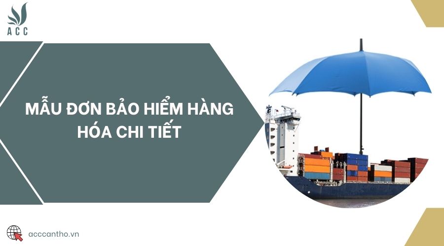 Mẫu đơn bảo hiểm hàng hóa chi tiết
