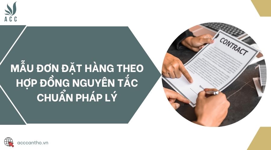 Mẫu đơn đặt hàng theo hợp đồng nguyên tắc chuẩn fv88 nhà cái