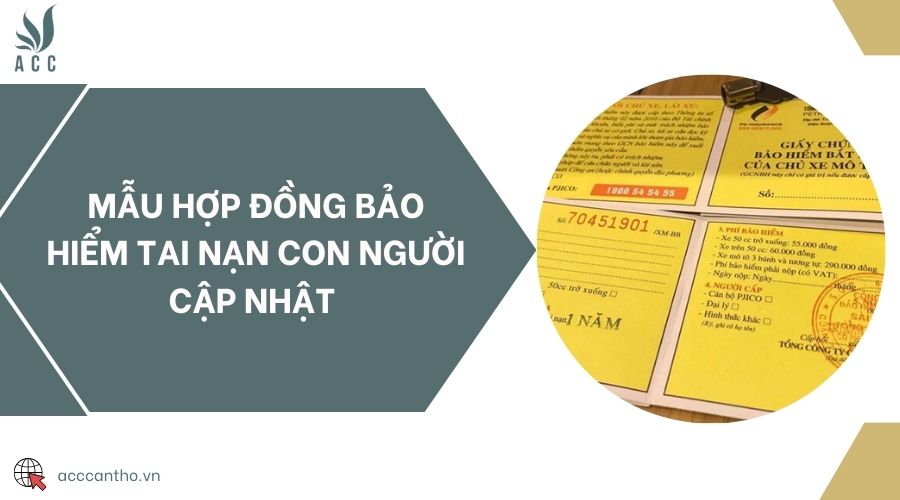 Mẫu hợp đồng bảo hiểm tai nạn con người cập nhật 