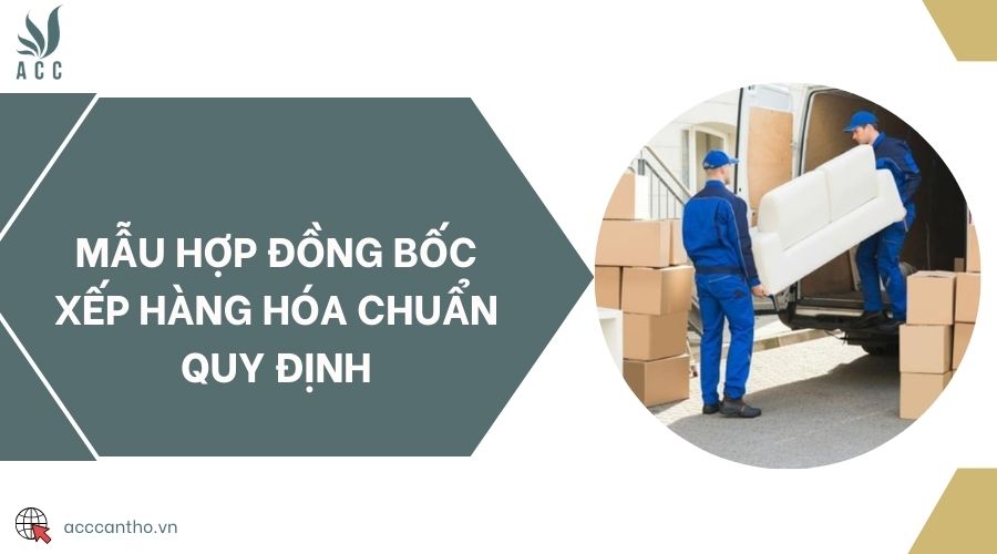 Mẫu hợp đồng bốc xếp hàng hóa chuẩn quy định