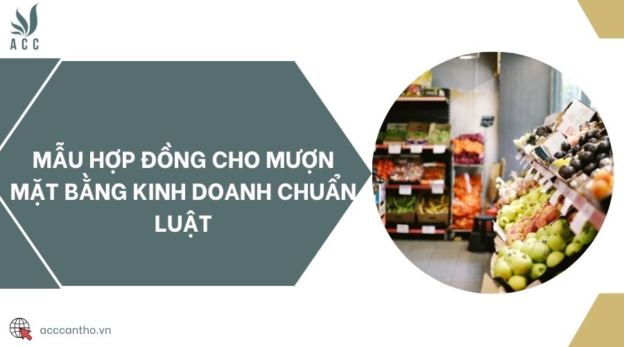Mẫu hợp đồng cho mượn mặt bằng fv888 chuẩn luật