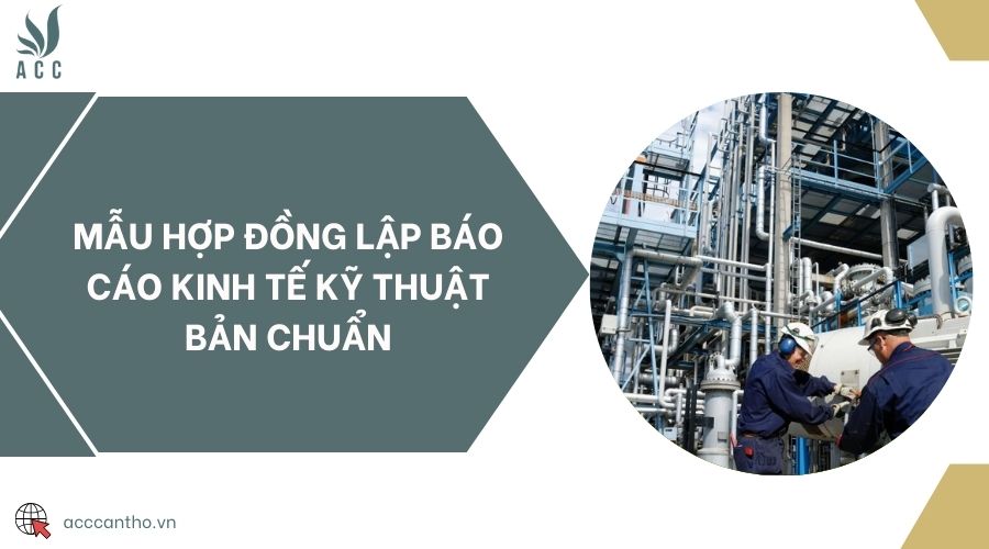 Mẫu hợp đồng lập báo cáo kinh tế kỹ thuật bản chuẩn