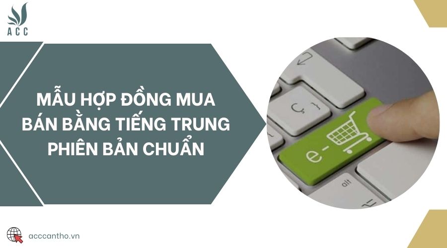 Mẫu hợp đồng mua bán bằng tiếng Trung phiên bản chuẩn