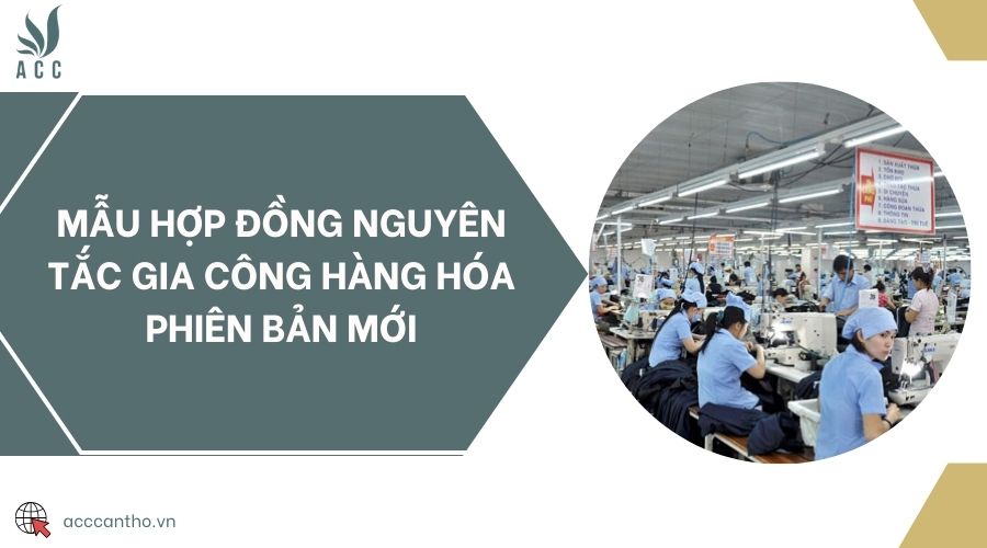 Mẫu hợp đồng nguyên tắc gia công hàng hóa phiên bản mới