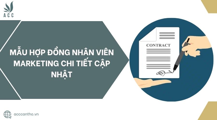 Mẫu hợp đồng nhân viên Marketing chi tiết cập nhật