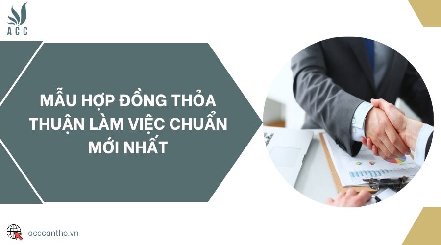 Mẫu hợp đồng thỏa thuận làm việc chuẩn mới nhất