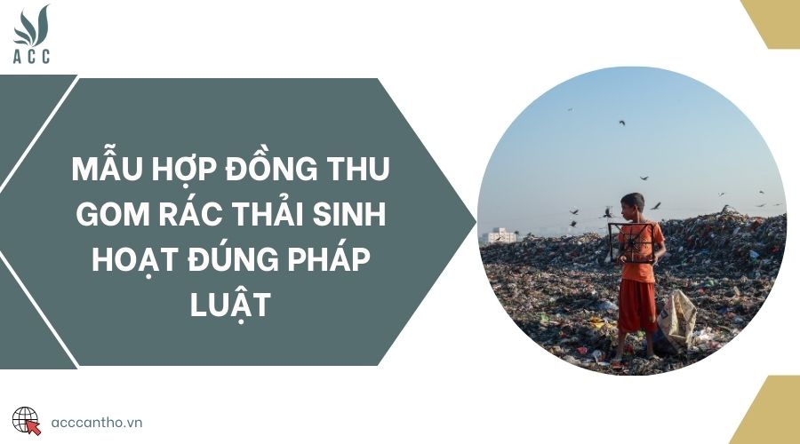 Mẫu hợp đồng thu gom rác thải sinh hoạt đúng pháp luật