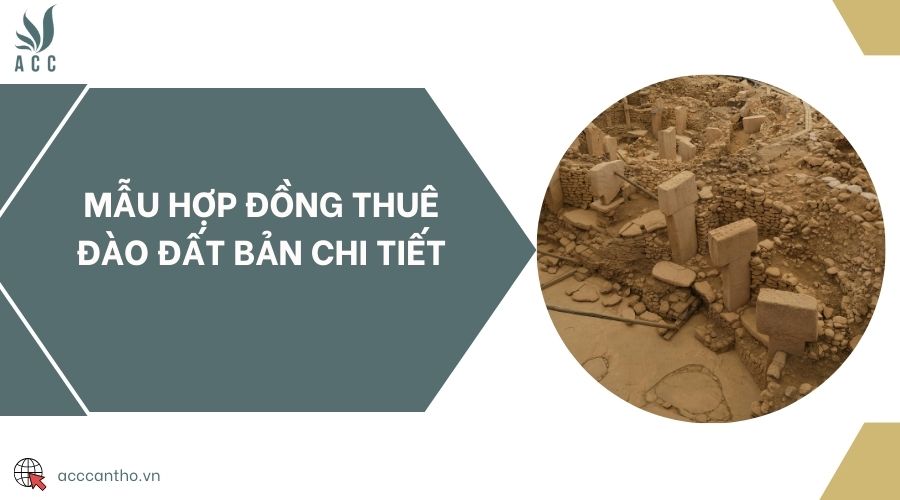 Mẫu hợp đồng thuê đào đất bản chi tiết