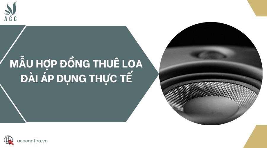 Mẫu hợp đồng thuê loa đài áp dụng thực tế