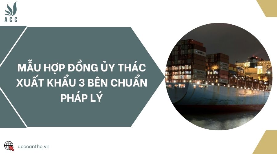 Mẫu hợp đồng ủy thác xuất khẩu 3 bên chuẩn fv88 nhà cái