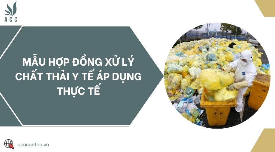 Mẫu hợp đồng xử lý chất thải y tế áp dụng thực tế