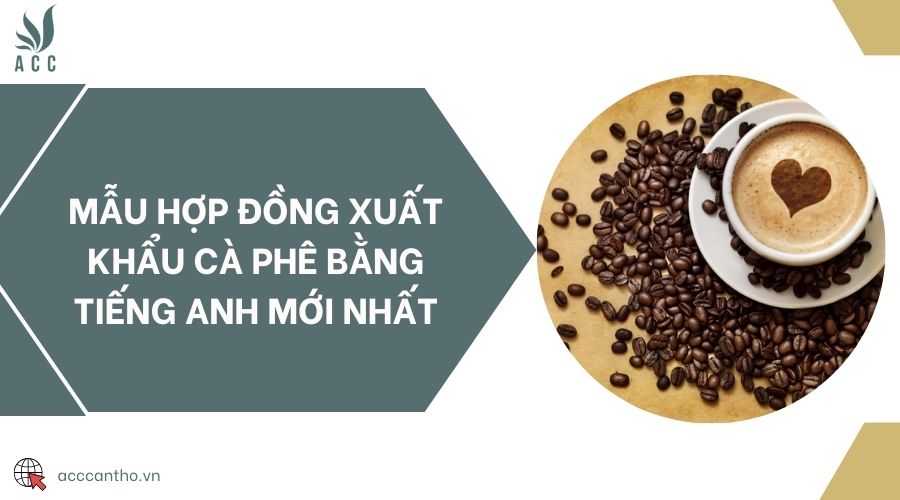 Mẫu hợp đồng xuất khẩu cà phê bằng tiếng Anh mới nhất