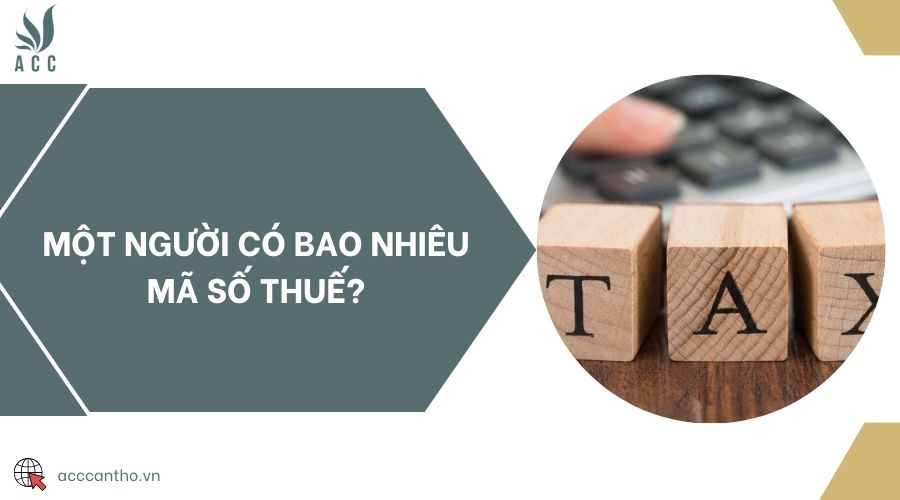 Một người có bao nhiêu mã số thuế?
