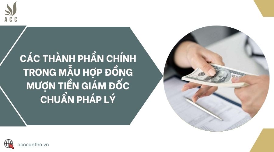 Các thành phần chính trong mẫu hợp đồng mượn tiền giám đốc chuẩn fv88 nhà cái