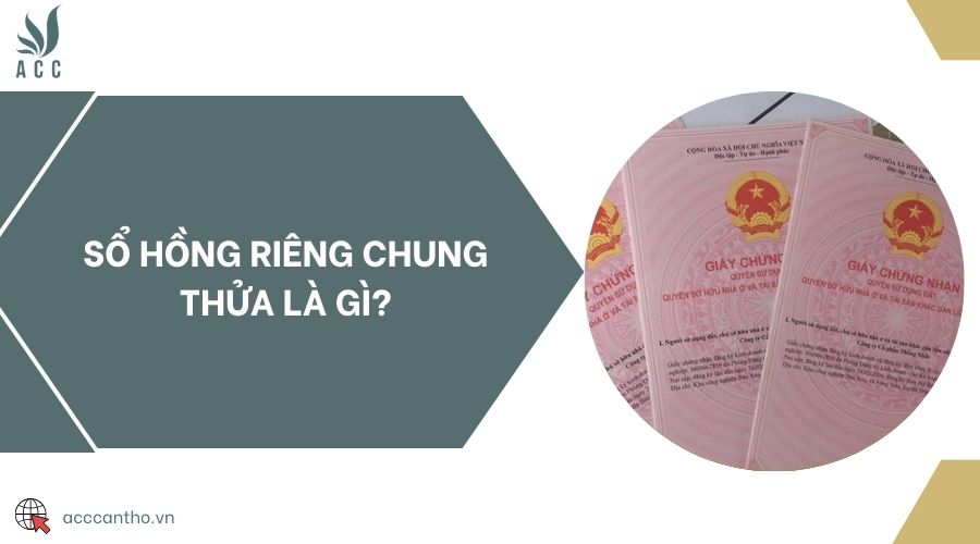 Sổ hồng riêng chung thửa là gì?