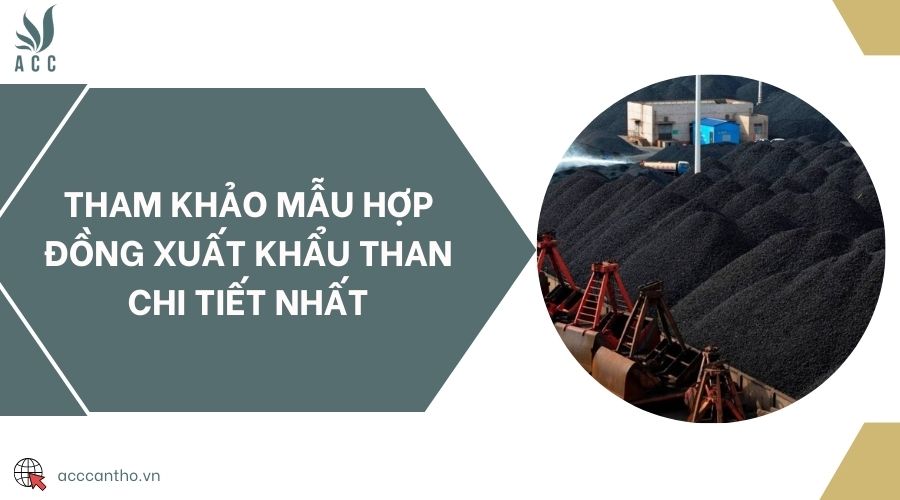 Tham khảo mẫu hợp đồng xuất khẩu than chi tiết nhất